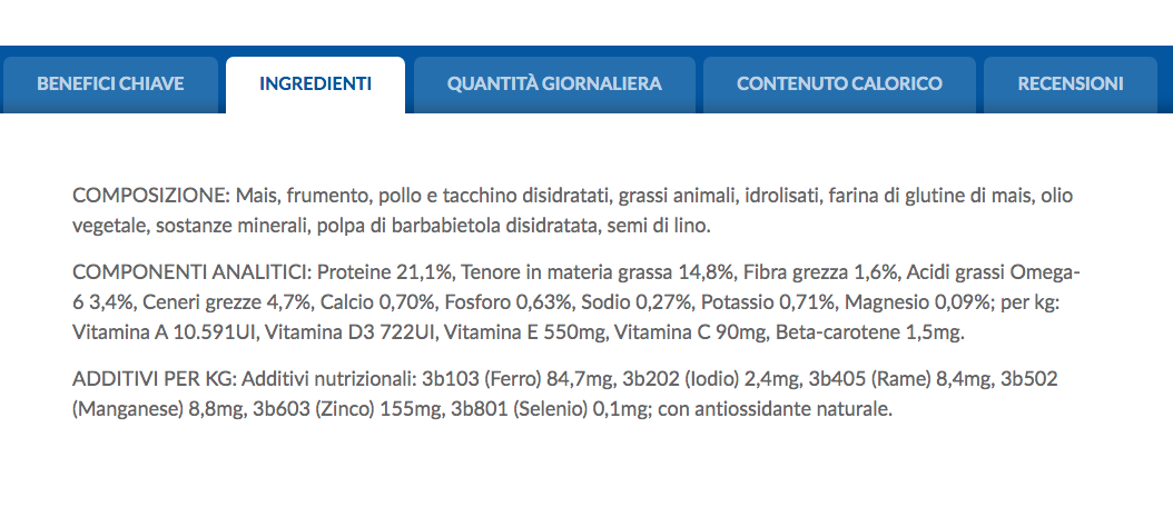 Hill's Science Plan Medium Adult Cane Pollo ingredienti